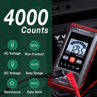 SAKER Digital Multimeter（RED)