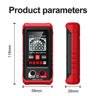 SAKER Digital Multimeter（RED)