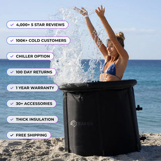 SAKER® Huge 110 Gal Ice Bath Tub for Athletes