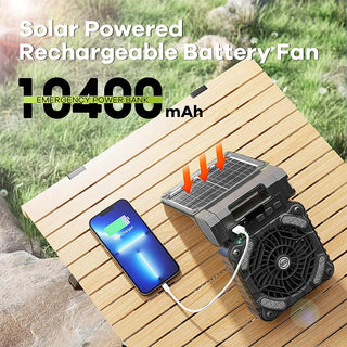 SAKER® Portable Solar Fan