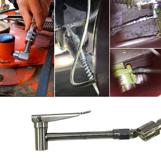 SAKER® Grease Gun Coupler for Narrow Spaces with Gimbal Joint