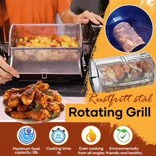 SAKER® Automatic Rotating Stainless Steel Grill