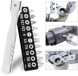 SAKER 20PCS Flex Head Ratchet Wrench Set