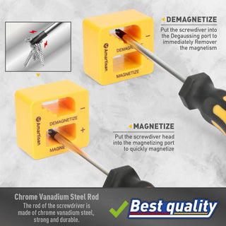 SAKER Magnetic Screwdrivers Set with Case(43PCS)