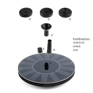 Saker Solar Powered Water Fountain