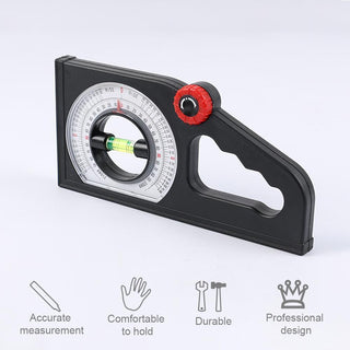 Saker Slope Horizontal Vertical Angle Bevel Protractor Declinometer